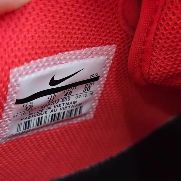 Nike Nike Air Force 1 Mid '07 LV8 UV Mens Shoes, Size 12, Siren Red, AO0702-600 - Picture 9 of 10